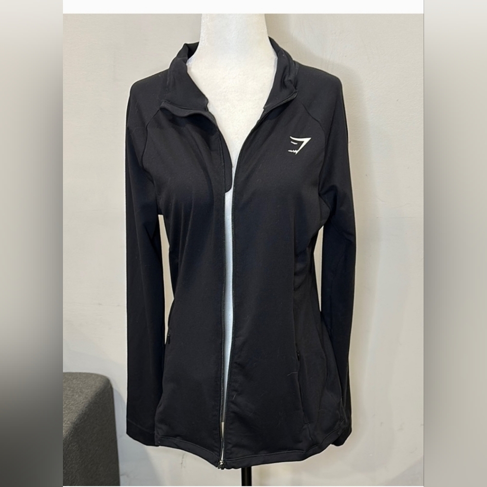 Gymshark Black Training‎ Zip-Up Jacket Size Medium - Picture 2 of 3